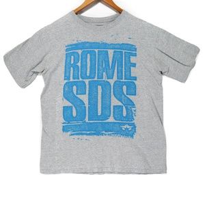 Rome SDS Men's Gray Spellout T-Shirt